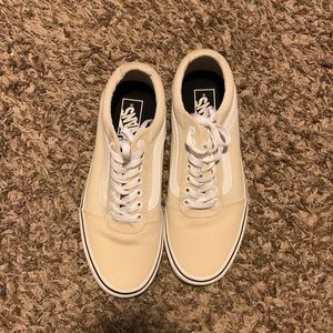 Vans low top Women 9 Mens 7.5 Cream New